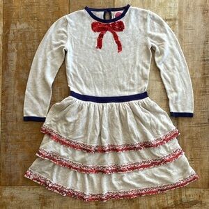 Mini Boden girls sweater dress size 6-7Y